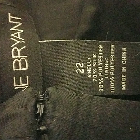 Lane Bryant Raw Silk a line sheath - Picture 4 of 4